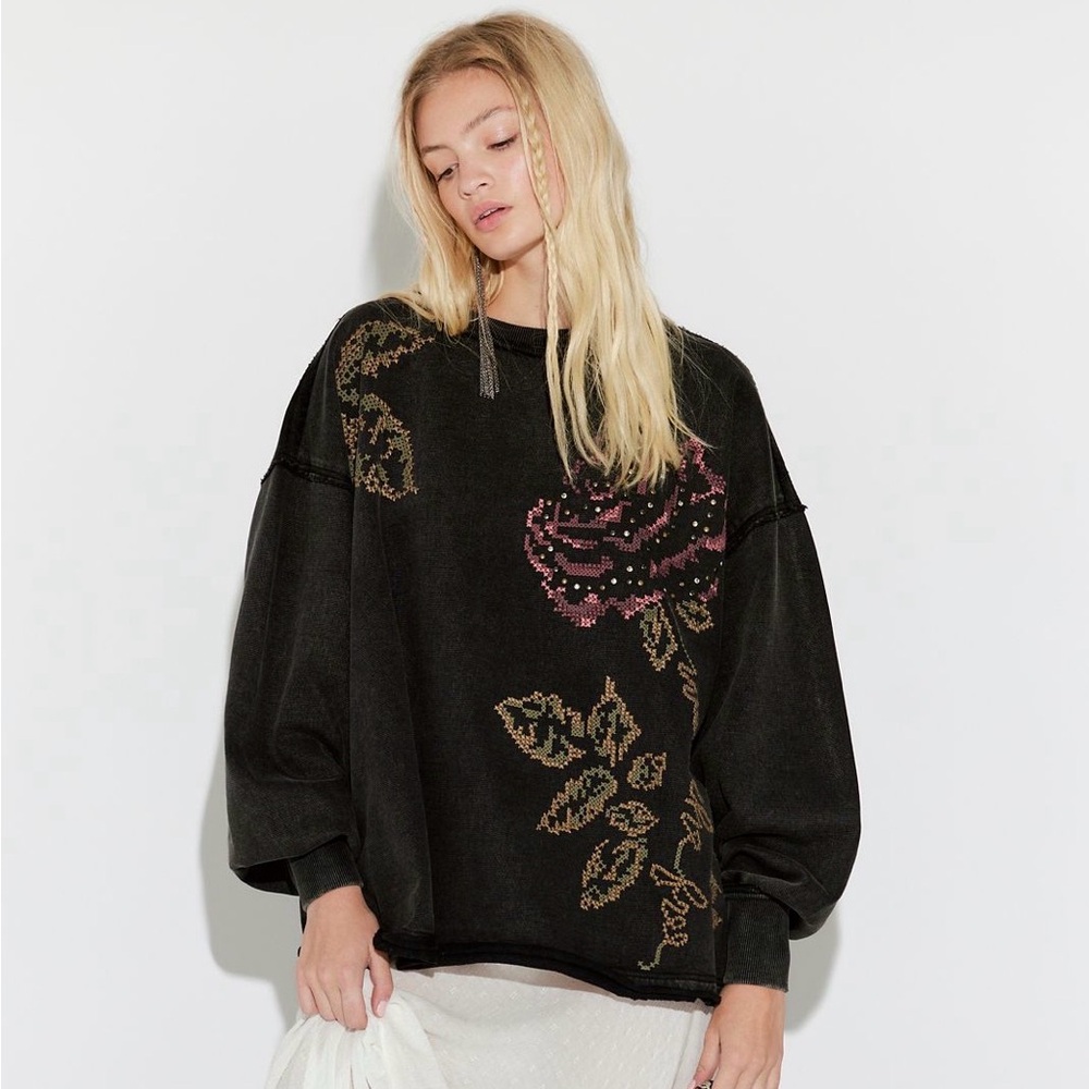 Free People/ We The Free Rosie Pullover- Size Xsmall NWT